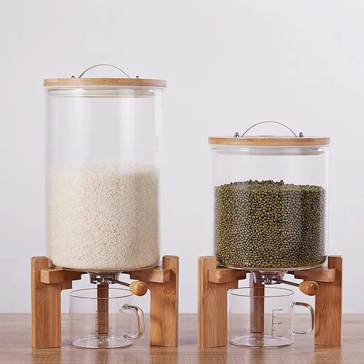 Harvest Glass Grain Dispenser