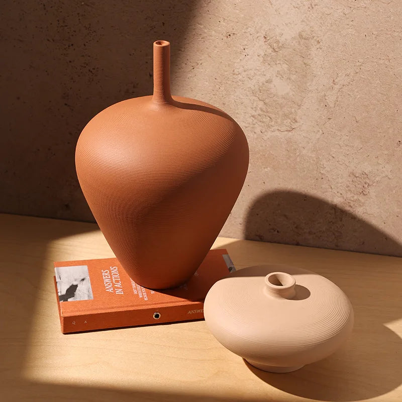 Nordic Embrace Ceramic Vase