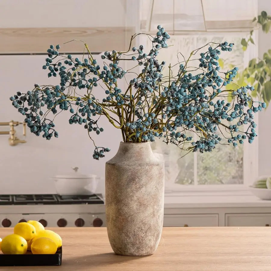 Textured Stone Ceramic Vase