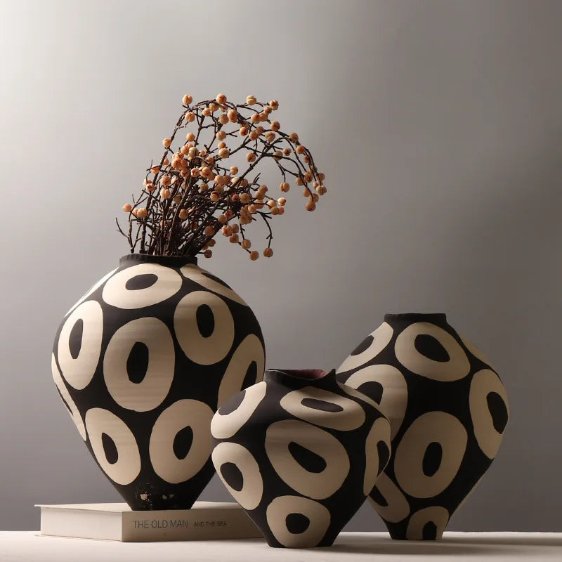 Sculptural Orbit Ceramic Vase
