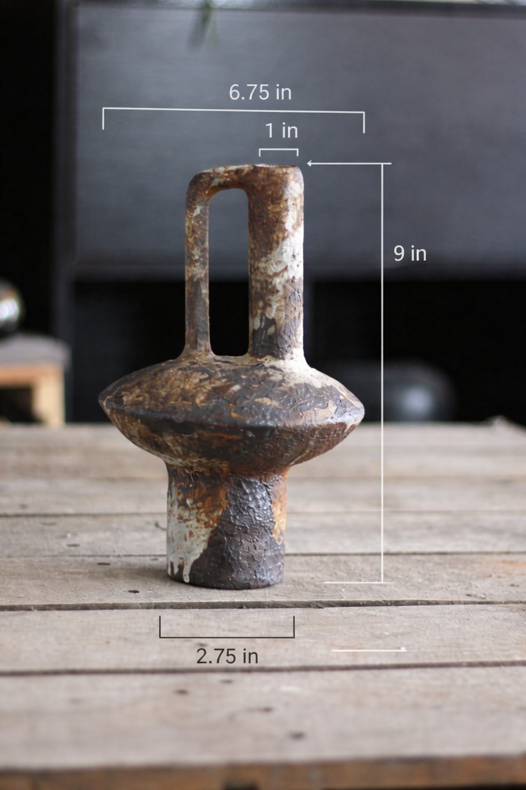 Handcrafted Wabi-Sabi Ceramic Vase