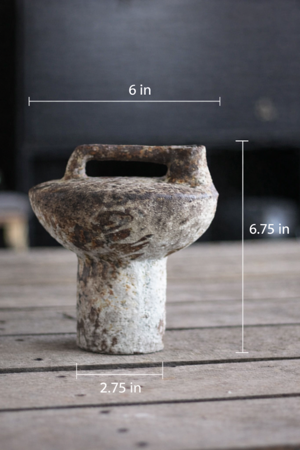 Handcrafted Wabi-Sabi Ceramic Vase