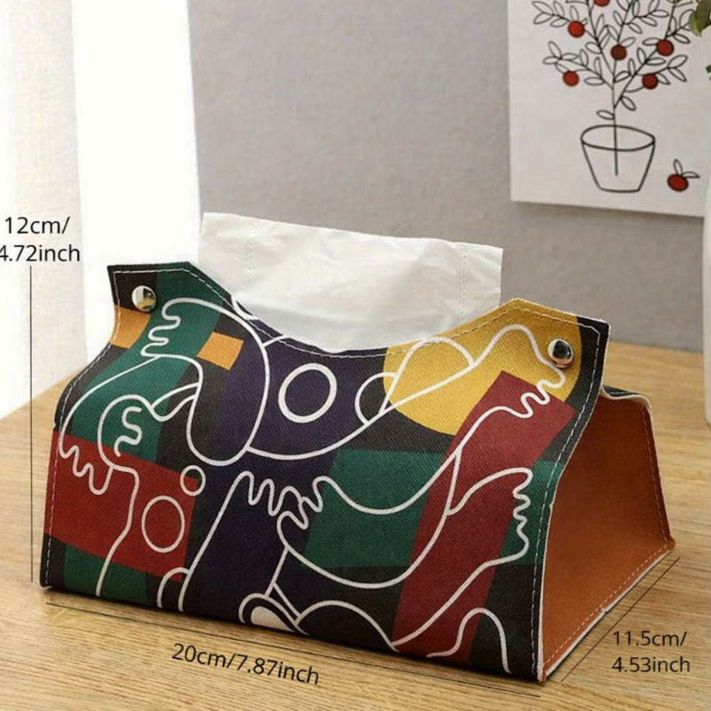 Leather Tissue Box Cover
