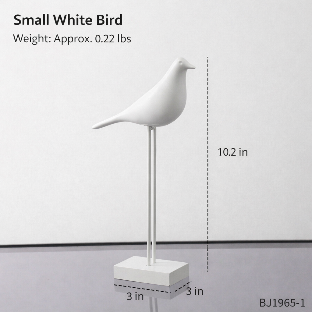 Creative Minimalist High-End Black And White Bird Handicrafts For Display
