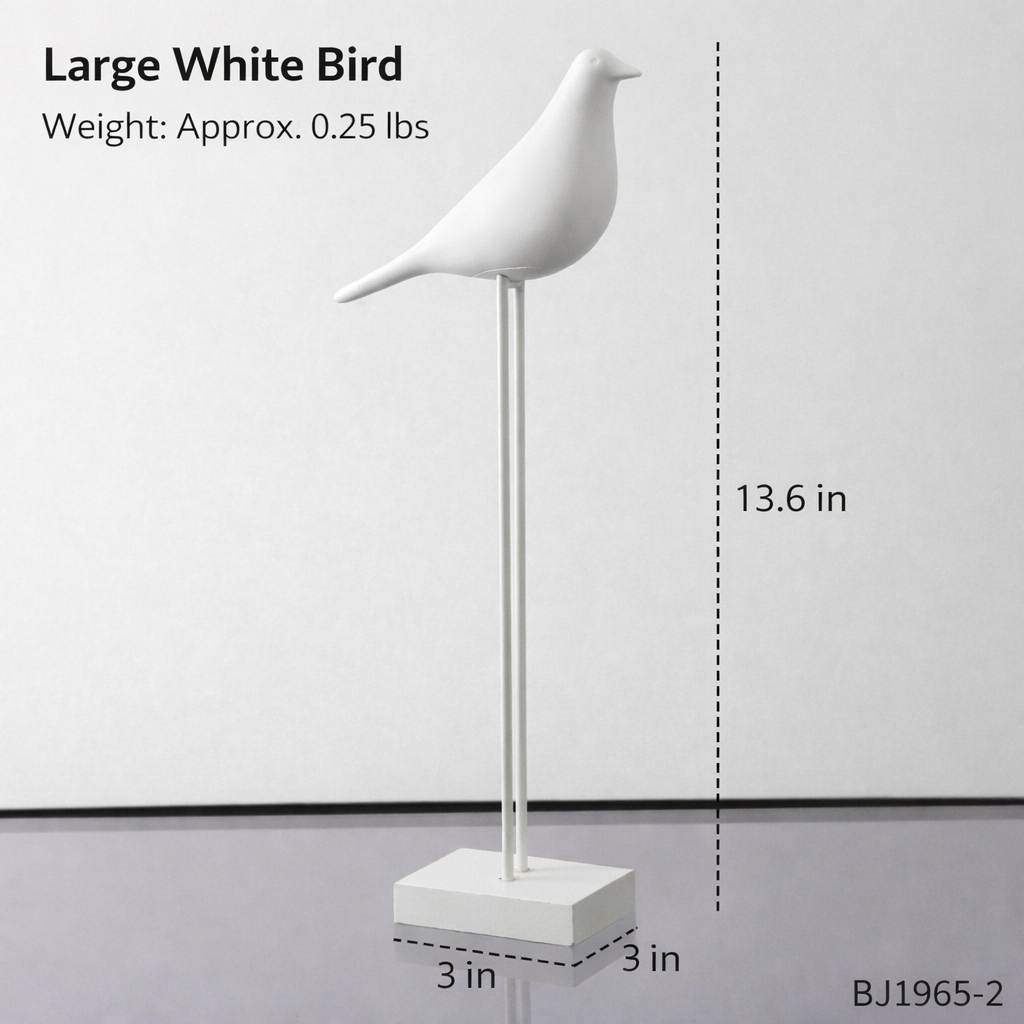 Creative Minimalist High-End Black And White Bird Handicrafts For Display