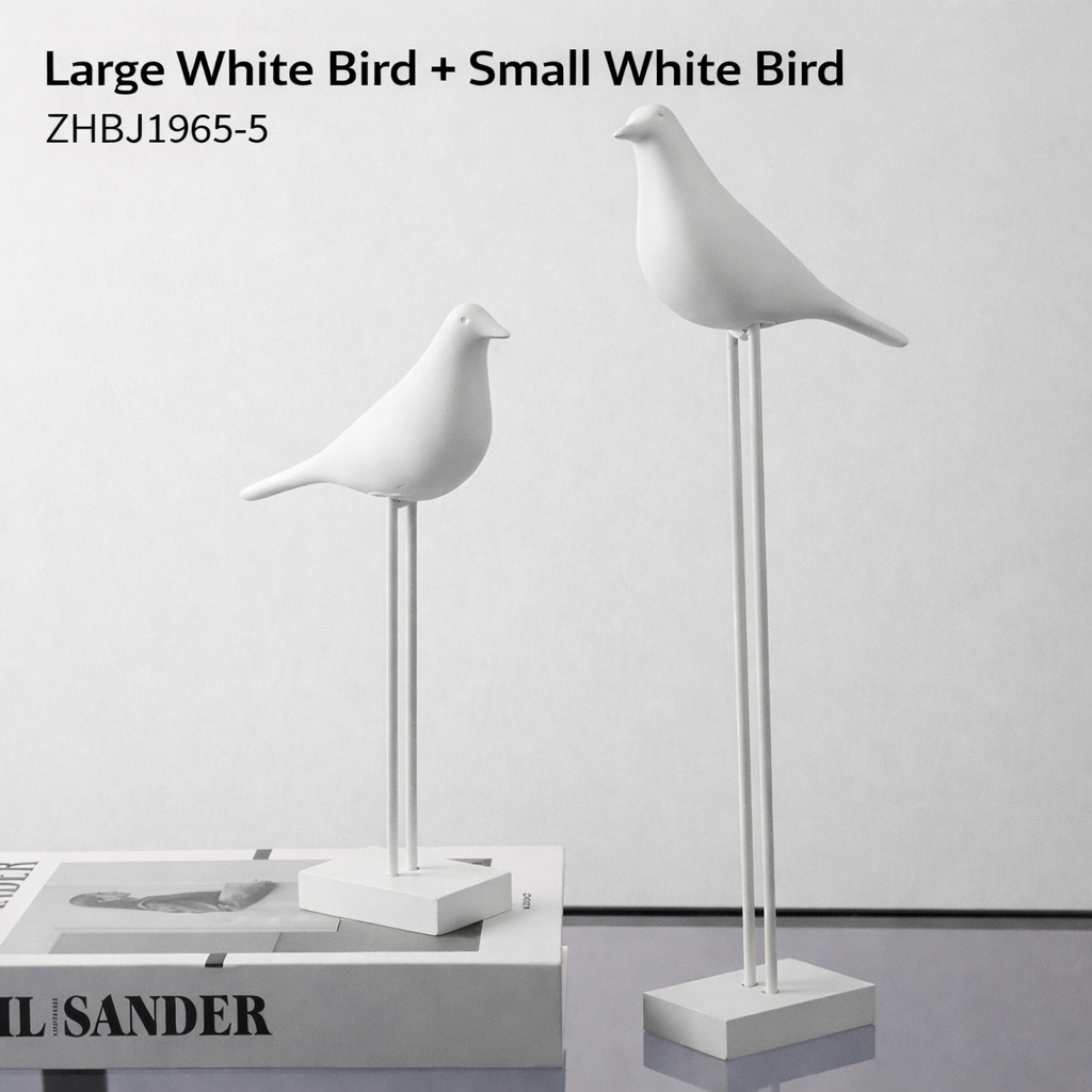 Creative Minimalist High-End Black And White Bird Handicrafts For Display