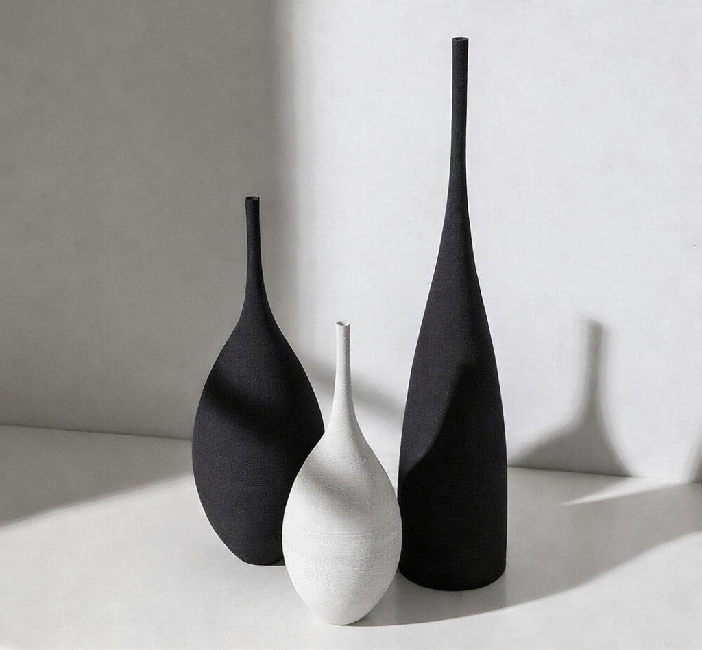 Handmade brushed large vase ornaments