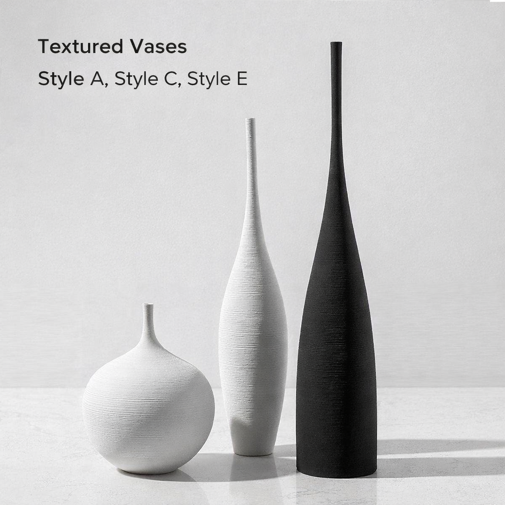 Handmade brushed large vase ornaments