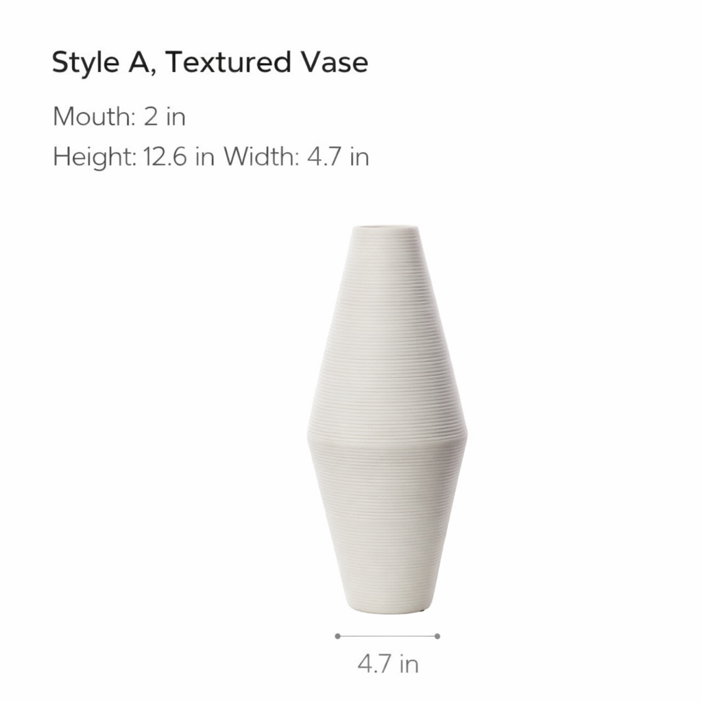 Handmade brushed large vase ornaments