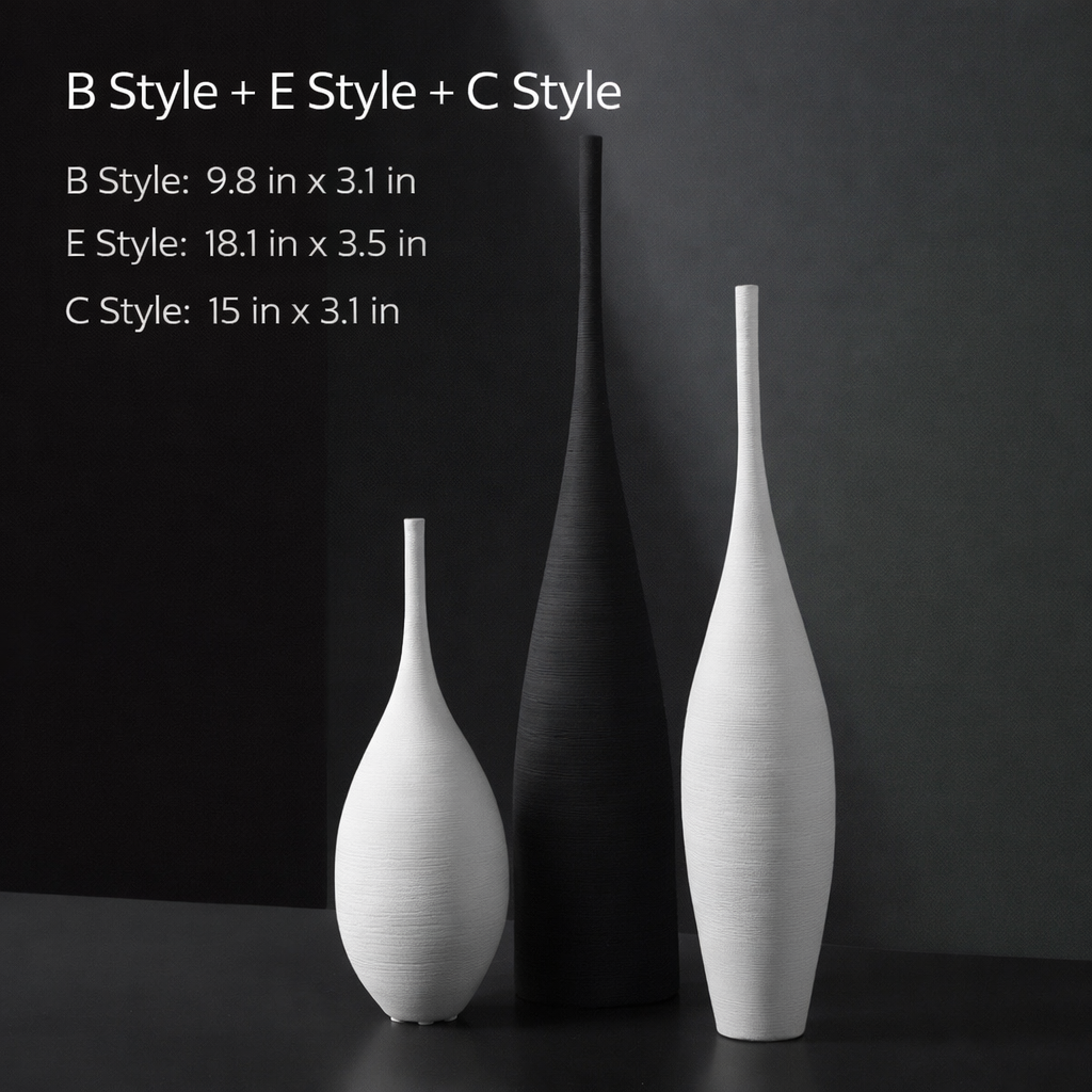 Handmade brushed large vase ornaments