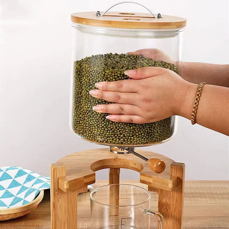 Harvest Glass Grain Dispenser