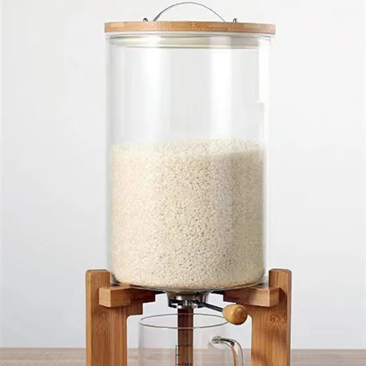 Harvest Glass Grain Dispenser