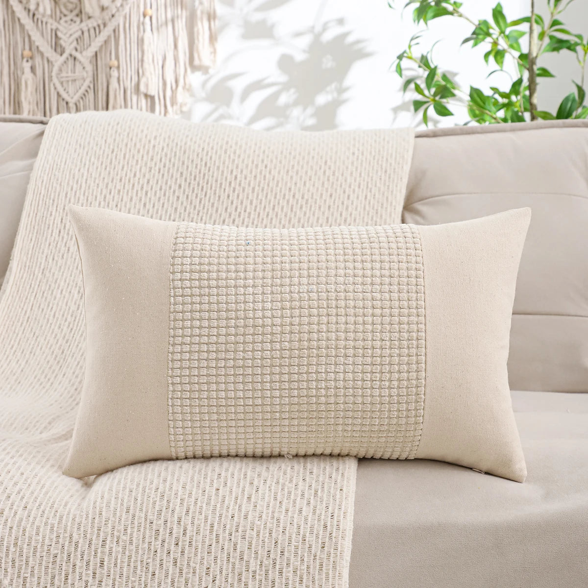 Woven Jacquard Accent Pillow Cover