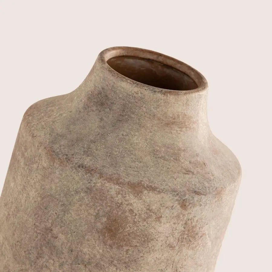 Textured Stone Ceramic Vase