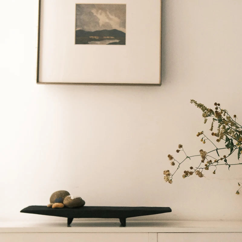 Noir Elevated Wood Display Tray