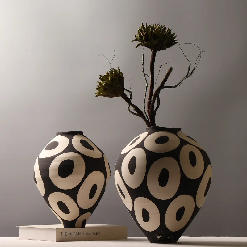 Sculptural Orbit Ceramic Vase