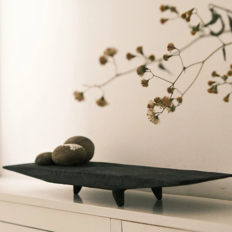 Noir Elevated Wood Display Tray