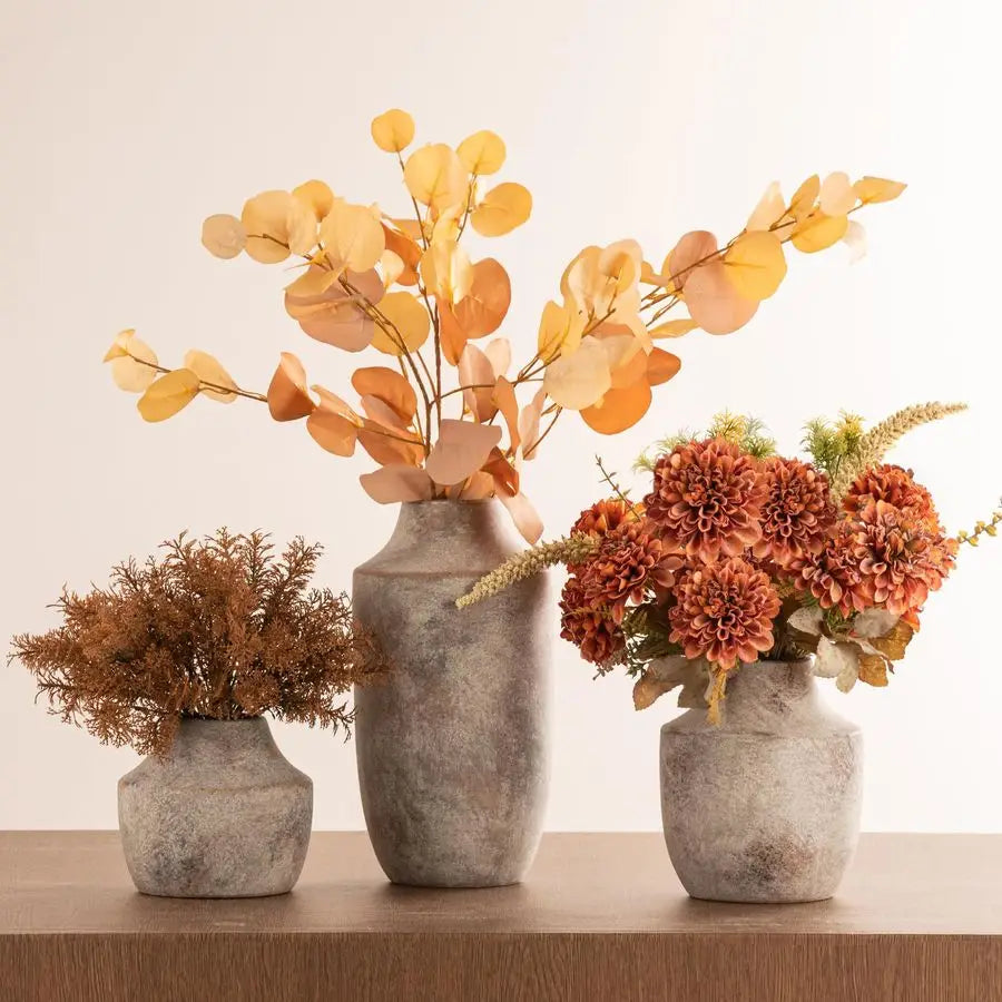 Textured Stone Ceramic Vase