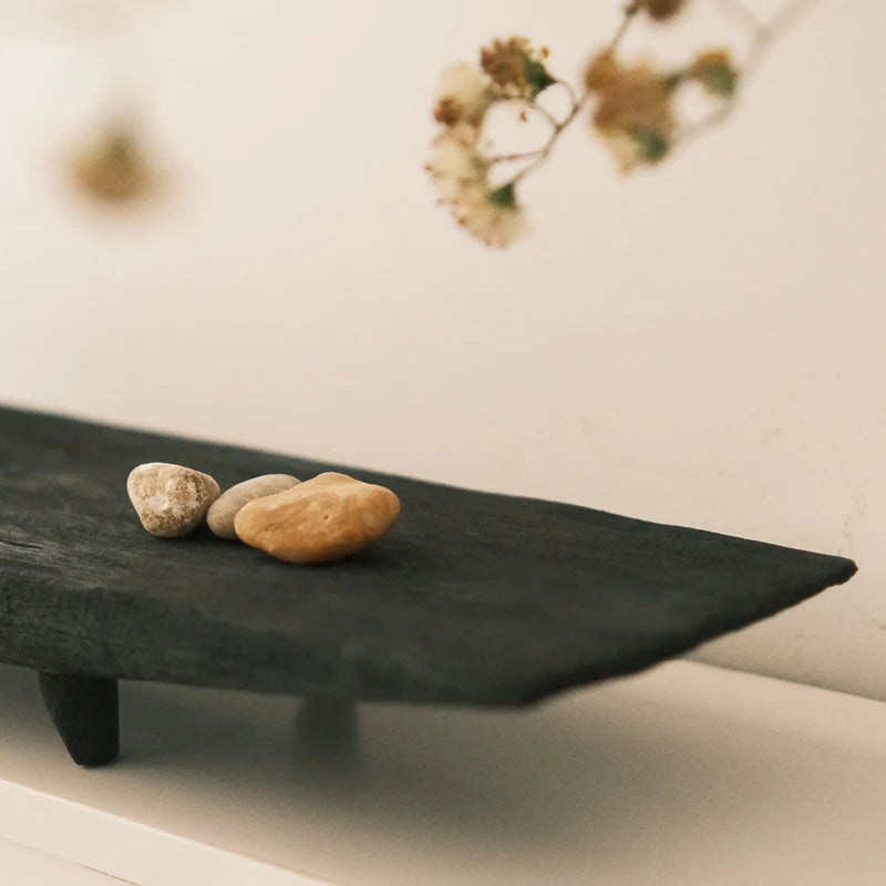 Noir Elevated Wood Display Tray