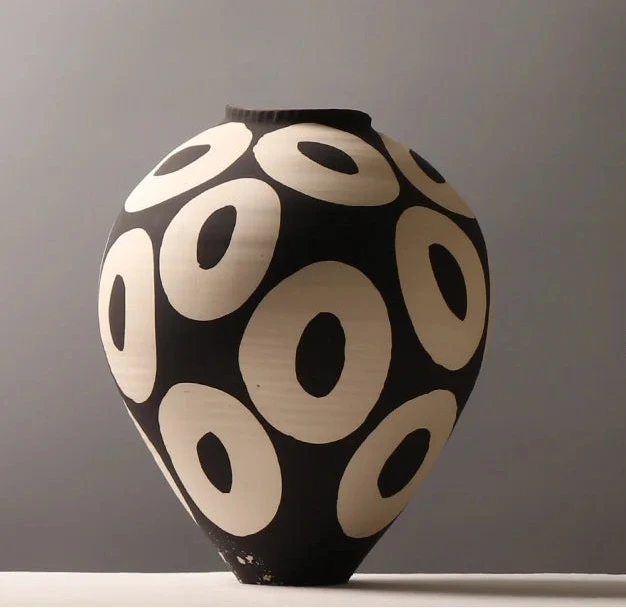 Sculptural Orbit Ceramic Vase