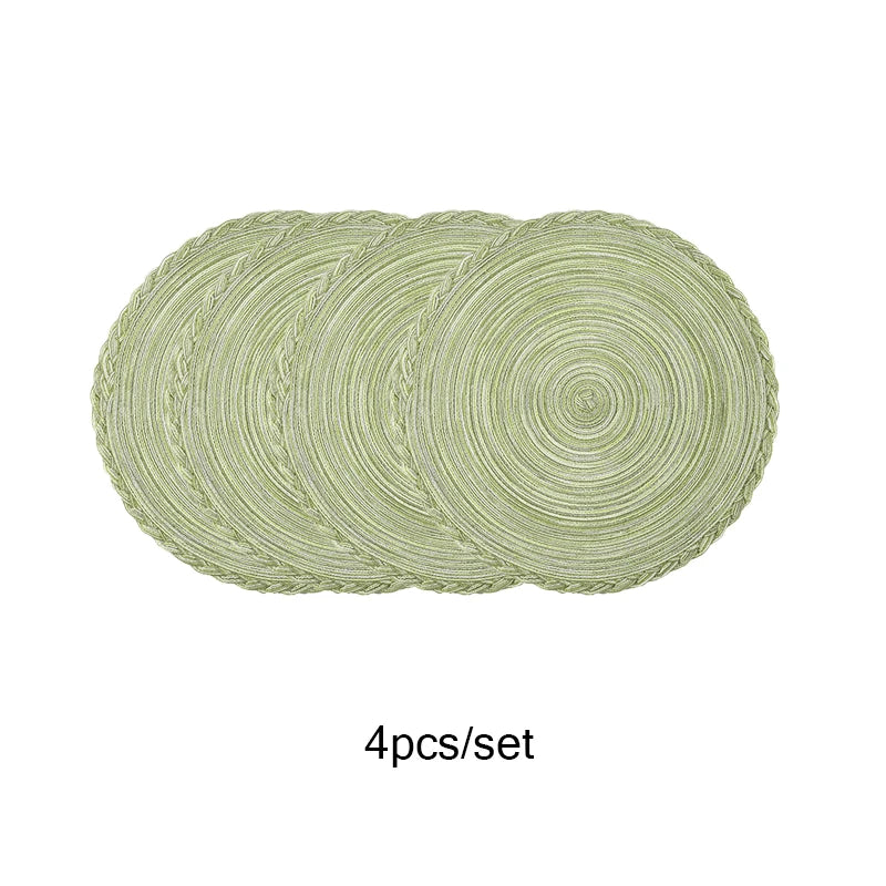 Classic Woven Cotton Round Placemat