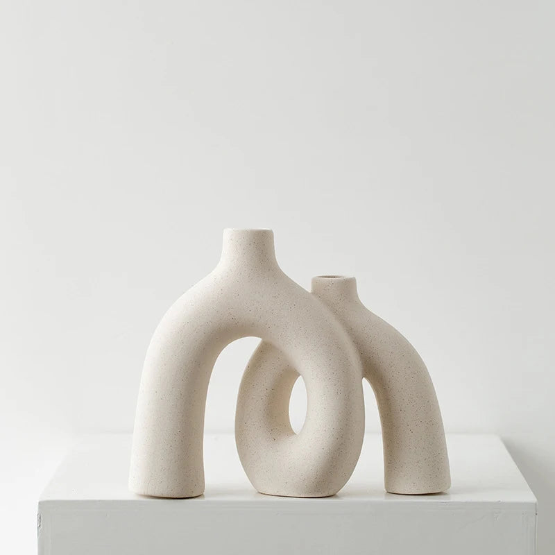 Sculptural Matte Ceramic Vase