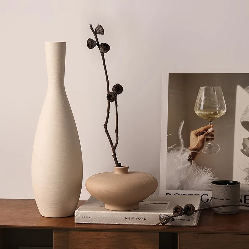 Nordic Embrace Ceramic Vase