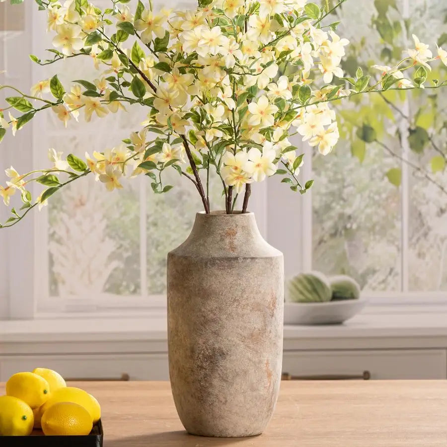Textured Stone Ceramic Vase