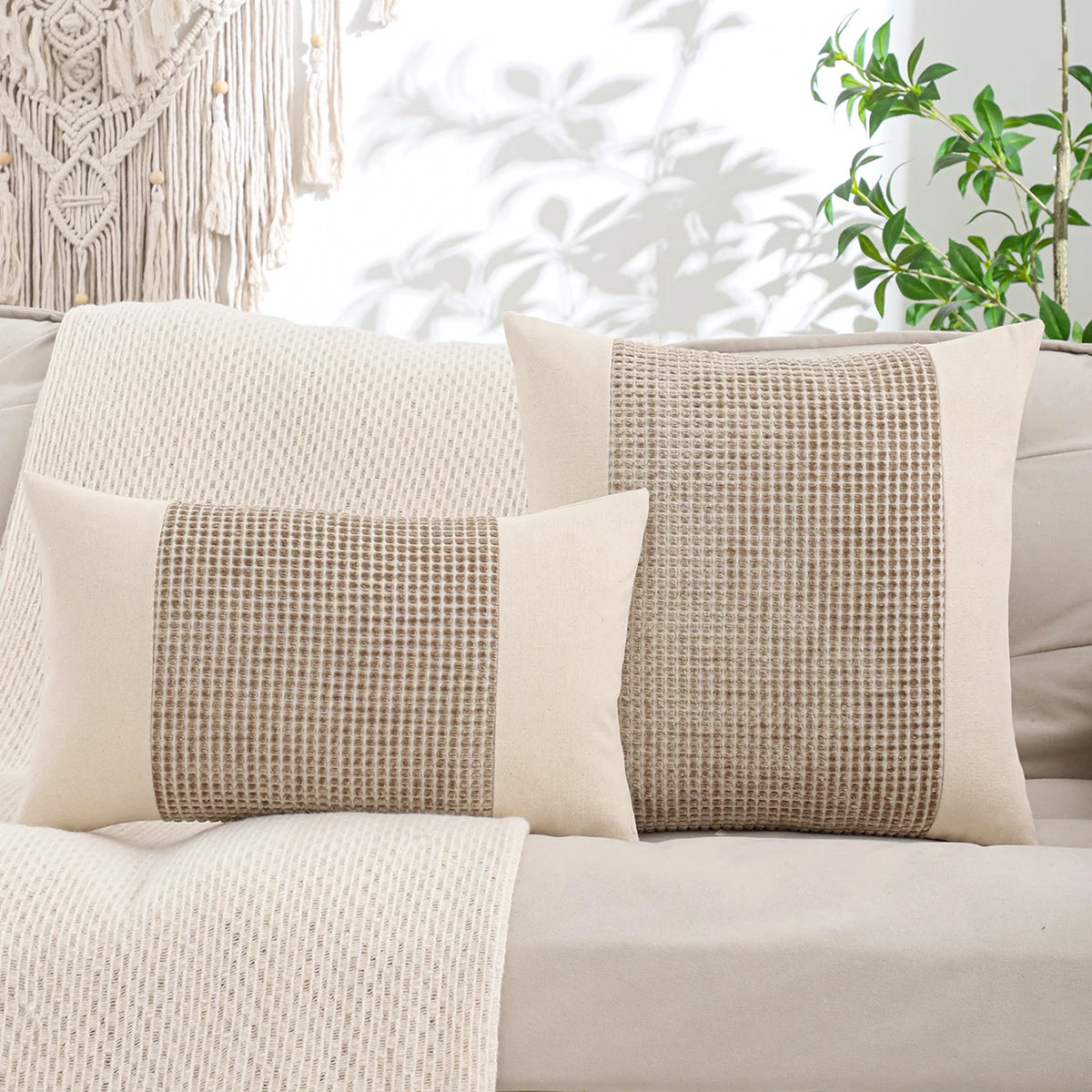 Woven Jacquard Accent Pillow Cover