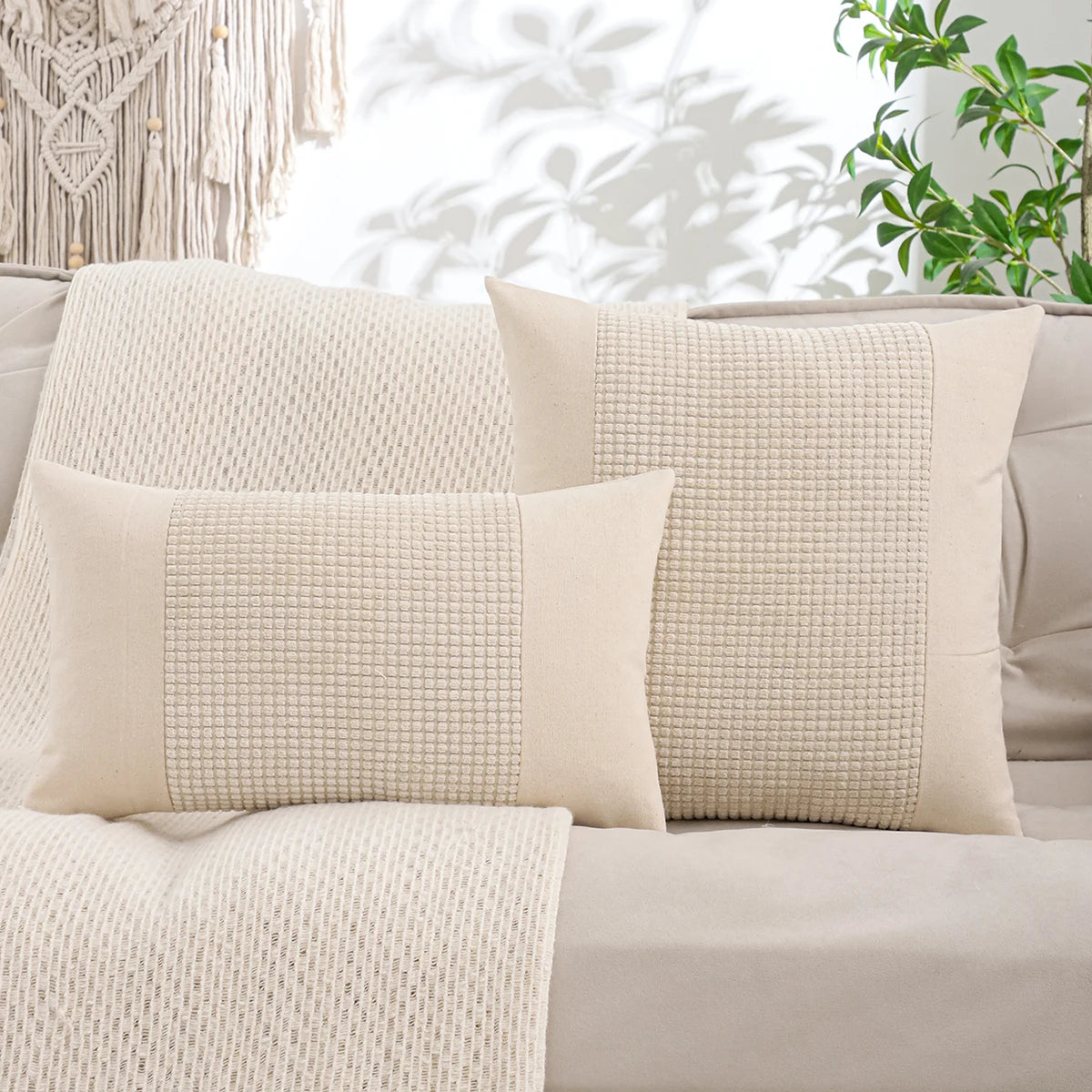 Woven Jacquard Accent Pillow Cover
