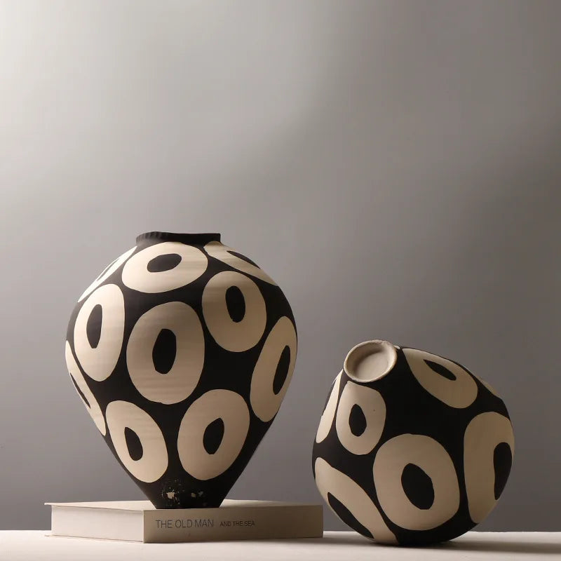 Sculptural Orbit Ceramic Vase