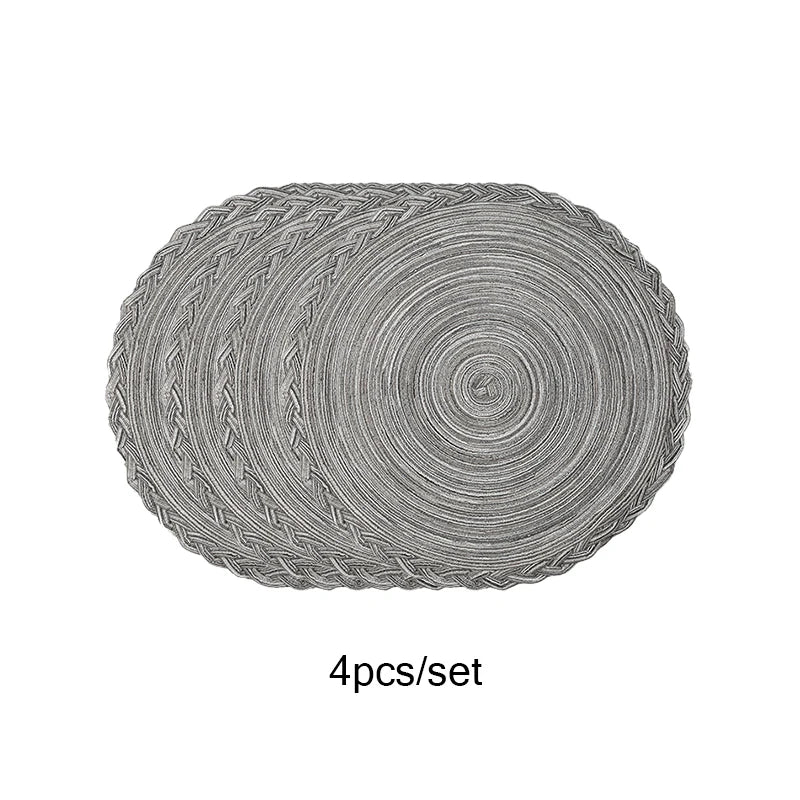 Classic Woven Cotton Round Placemat