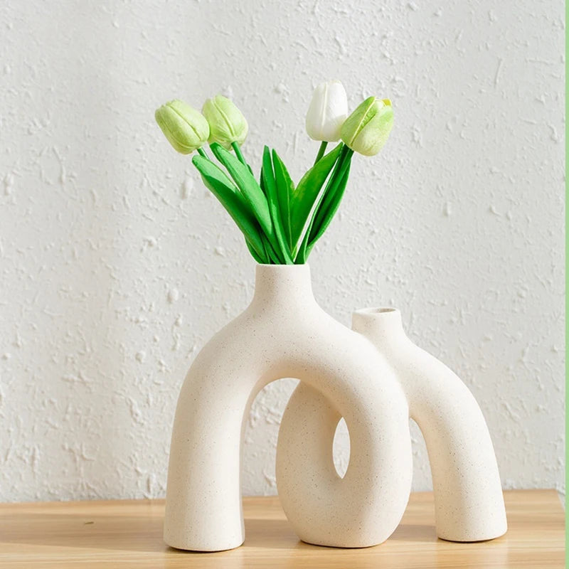 Sculptural Matte Ceramic Vase