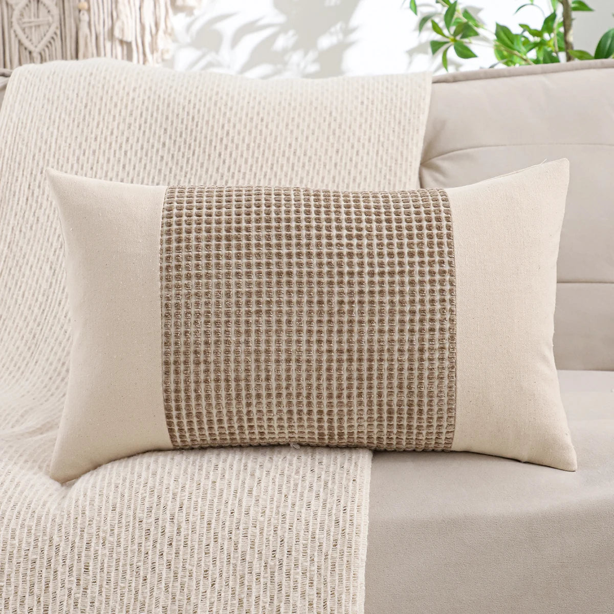 Woven Jacquard Accent Pillow Cover