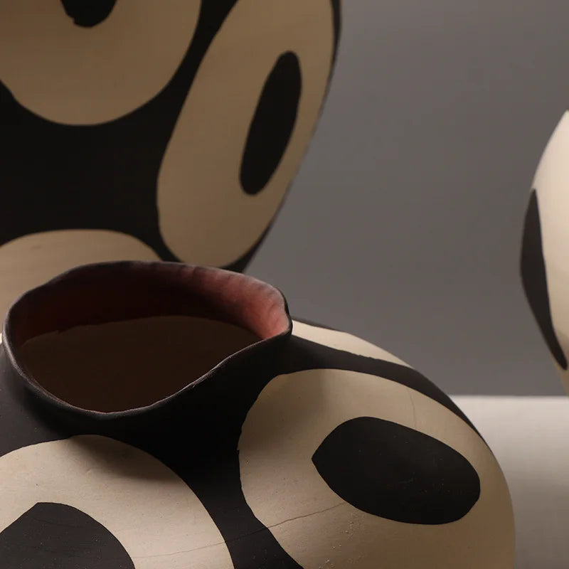 Sculptural Orbit Ceramic Vase