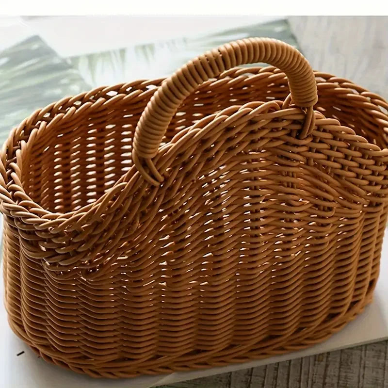 Coastal Rattan Wall Basket