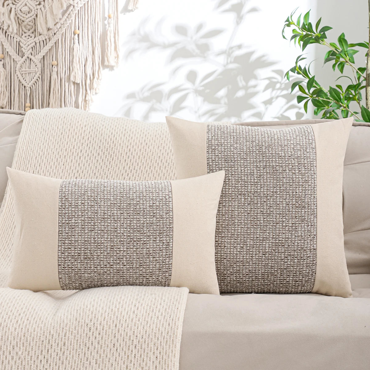 Woven Jacquard Accent Pillow Cover