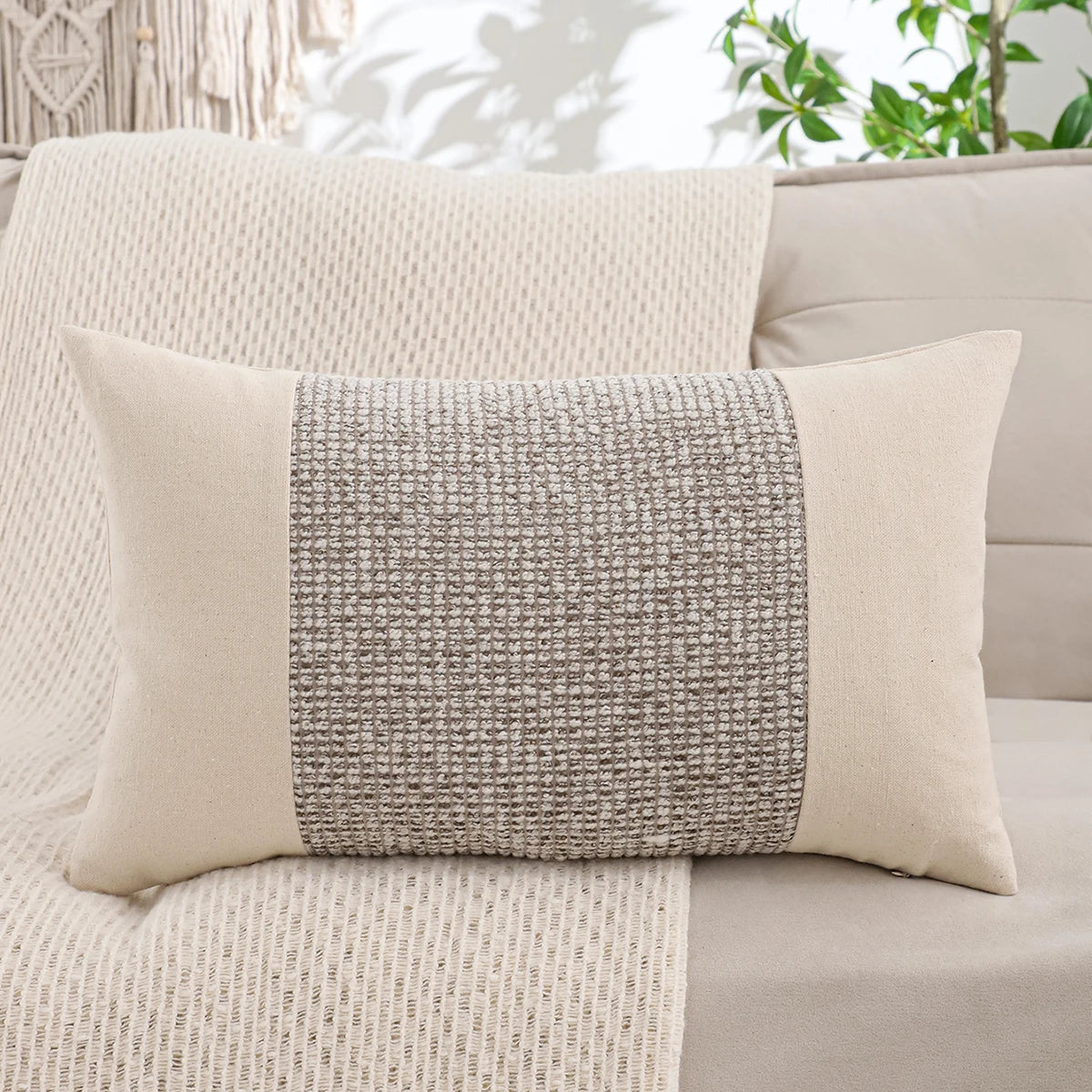 Woven Jacquard Accent Pillow Cover