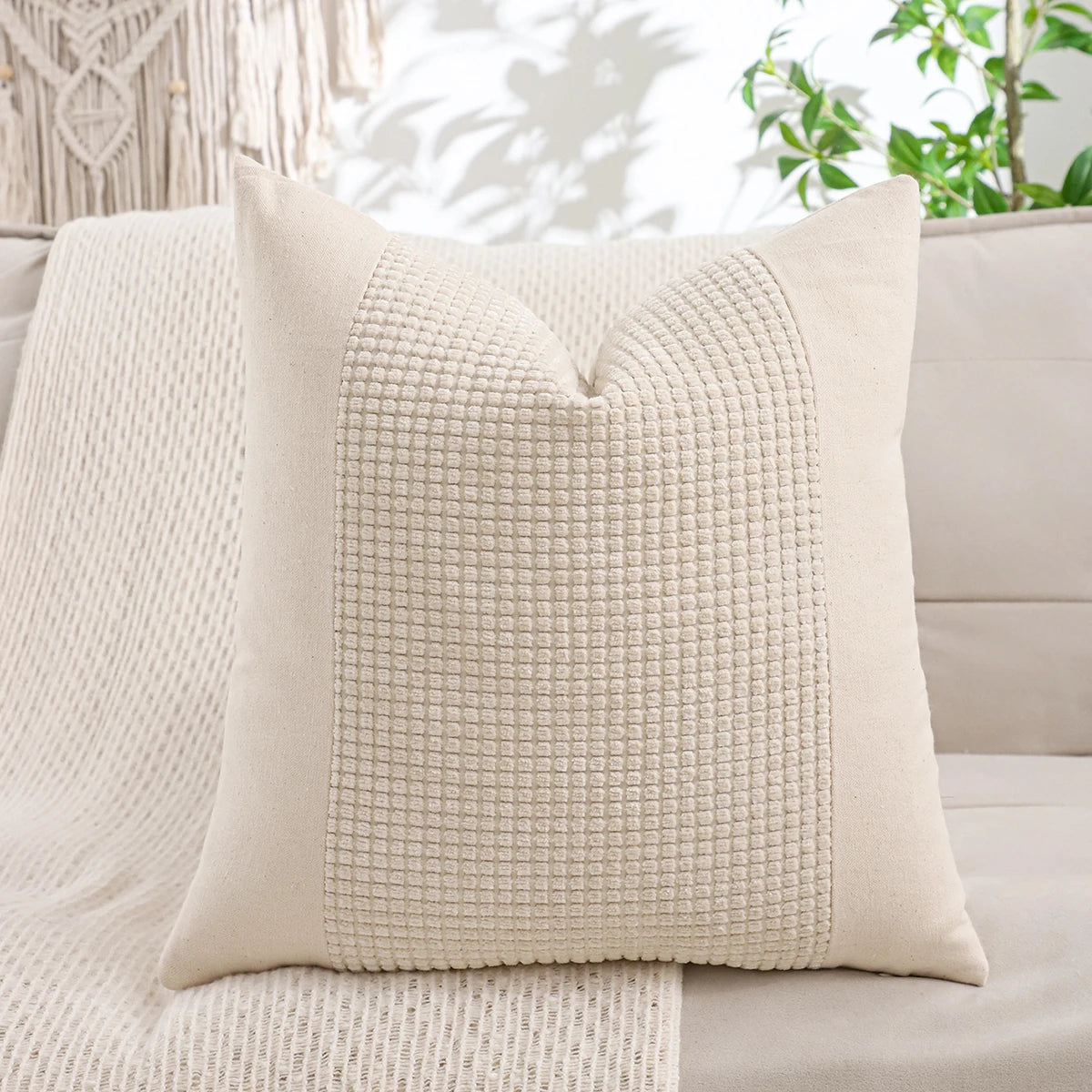 Woven Jacquard Accent Pillow Cover
