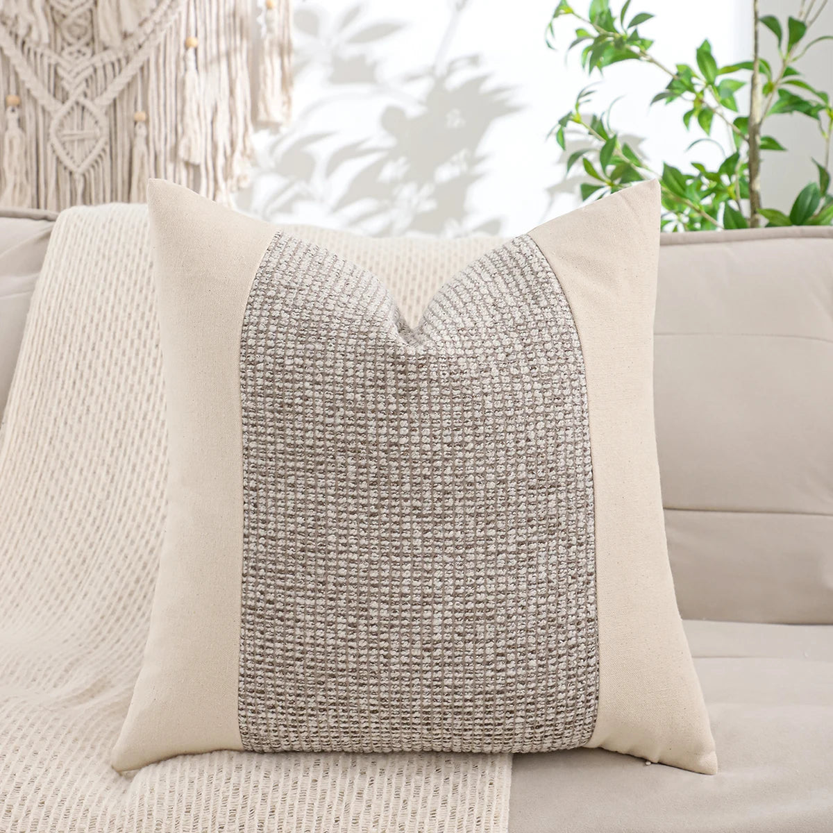 Woven Jacquard Accent Pillow Cover